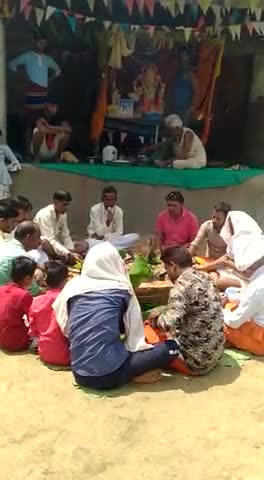 सरस्वती शिशु मंदिर ग्राम सुहाव में पार्थिव गणेश विसर्जन के पूर्व किया गया हवन #ganeshvisarjan
