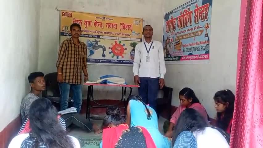 खरौंध मे हिन्दी दिवस पर किया गया क्विज प्रतियोगिता का आयोजन।। #शिक्षा#जागरूक#कार्यक्रम#NYKS#NYV#GUDDU#YUVA#