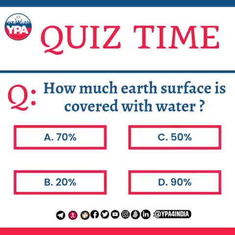 Quiz Of The Day
#Quiz_Time
#Quiz
#YPA_Quiz
#MCQ_Quiz
#YPAquizzes #quiz #quiztime #quizinstagram