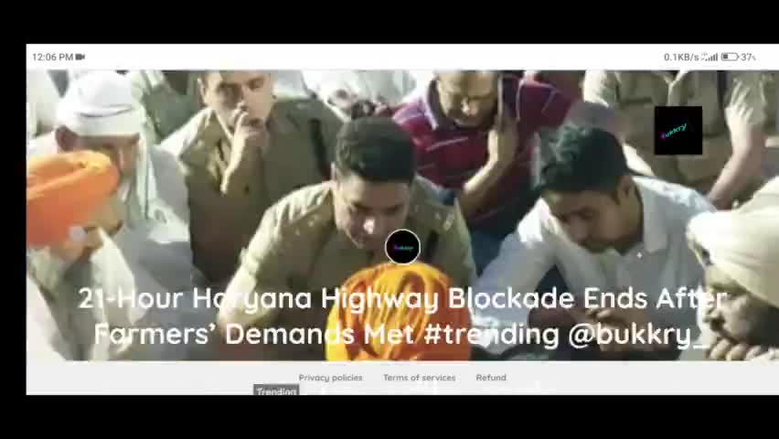 फॉलो करते चलो  🐦 21-Hour Haryana Highway Blockade Ends #Haryananews  #farmers #News18 #bukkry  #trendings