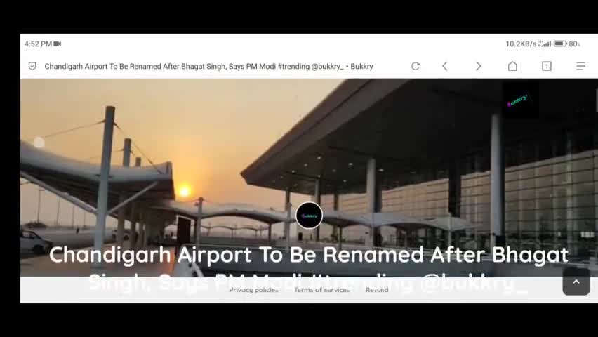 #Chandigarh Airport To Be Renamed After Bhagat Singh, Says PM #Modi  #trending #Bhagatsingh  #trendings