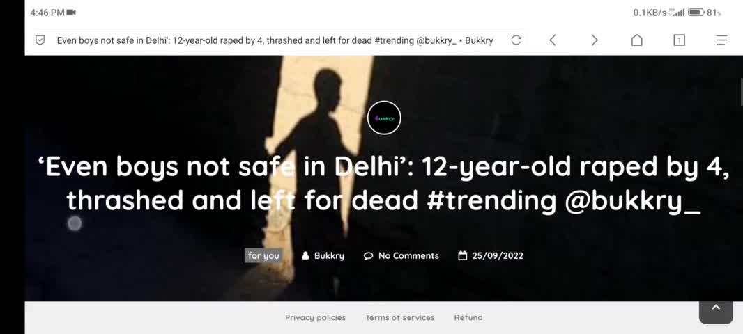 Even #boys not safe in Delhi’: 12-year-old #raped by 4, thrashed #sex #Rape #crime #news  #trendings