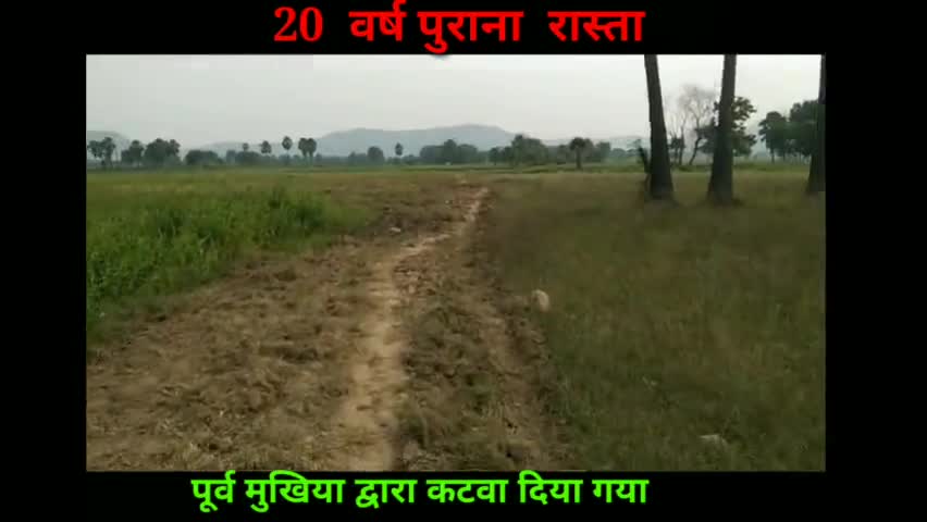 #शेरघाटी प्रखंड के श्रीरामपुर पंचायत के भुजौल गाँव जाने वाली रास्ता पूर्व मुखिया विनय द्वारा कटवा दिया गया