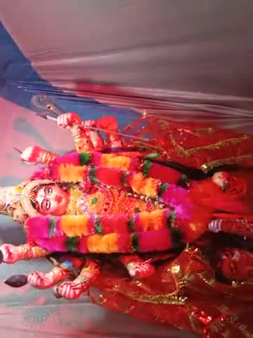 हनुमना: रीवा जिले के हनुमाना तहसील के ग्राम दुगौली में विराजित दुर्गा माता की प्रतिमा।#rewa_news