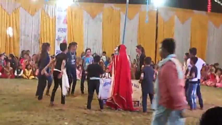 आदेगाँव खेरापति माता मंदिर में लगातार  नौ दिवस से चल रहा गरबा नृत्य कार्यक्रम #आदेगाँव