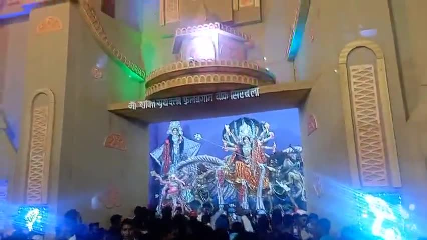 माँ दुर्गा की प्रतिमा को दर्शन को लेकर भक्तों की उमड़ी भीड़। #विजय दशमी#दुर्गा पूजा#दशहरा#सिरदला#पर्व#2022#