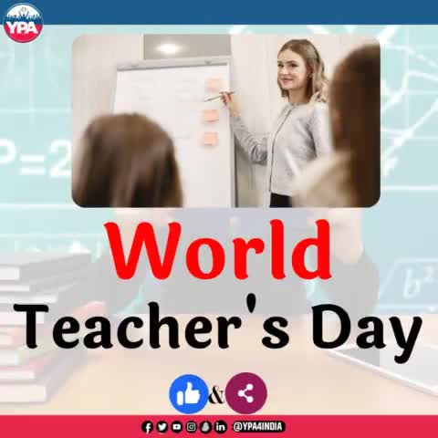 "Happy World Teacher's Day"

  #teachersday #happyteachersday #worldteachersday #teachersdaycelebration #happyworldteachersday #teachersdayspecial #teachersdayoff #teachersdaygifts