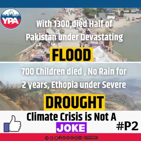 CLIMATE CRISIS IS NOT A JOKE

#floods #pakistan #Bengaluru #Ethiopia #trending #droughts #climate #climateaction  #environment #conservation #life #nature #saveearth