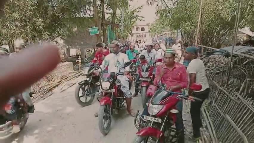 बैसि: गांगर पंचायत और श्रीपुर पंचायत के लोगों ने मेरे हुजूर की विलादत शरीफ मैं लोगों ने बड़े इत्मीनान#जश्न विलादत #12 रबीउल