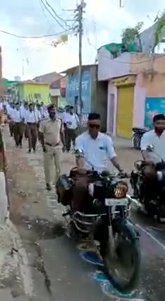 सिंगोड़ी में निकला gya पथ संचलन rss #singodi