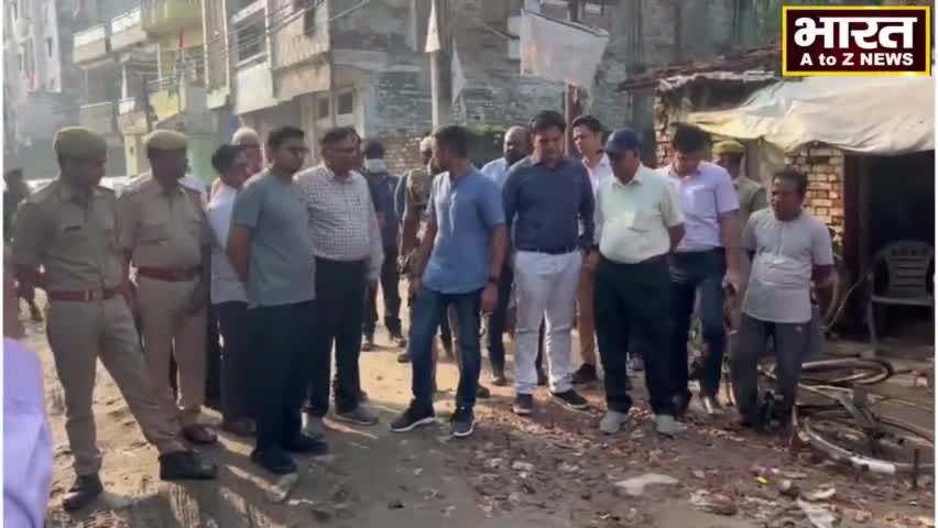 कानपुर: #कानपुर#निरीक्षण करने पहुंचे अधिकारियों को गड्ढों ने बताया अपना दर्द