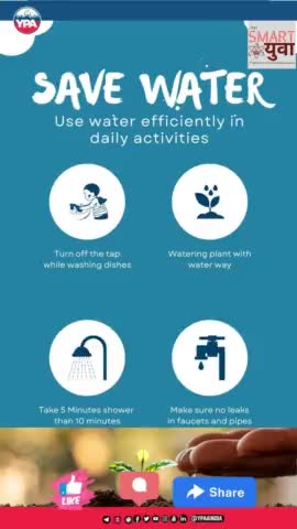 Is it good for us to use the thing which is available for free, without thinking too much..? Then stop wasting water unnecessarily and use it efficiently.
#savewater #water #saveearth #nature #environment #savetheplanet #ecofriendly