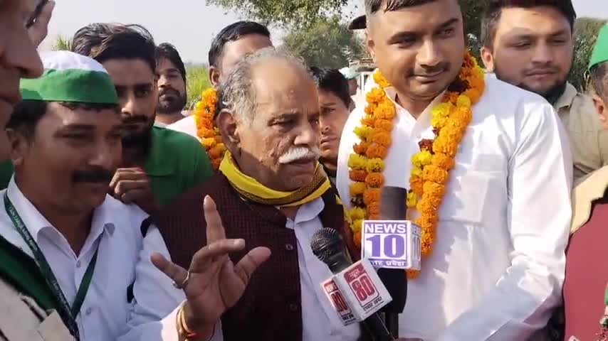 किसान आयोग के गठन की मांग के लिए बुलन्दशहर के जटपुरा गांव में आयोजित #किसान #महापंचायत में पहुंचे राष्ट्रीय अध्यक्ष भानु