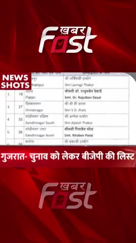 Gujarat Election- BJP की लिस्ट जारी 

#khabarfastnews #gujarat #gujaratelection #gujaratassemblyelection #BJP  #Election