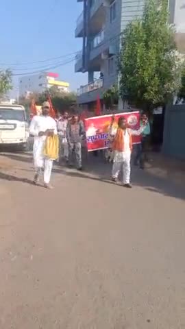 आसाराम बापू के भक्तों ने निकली प्रभात फेरी#asharambapu