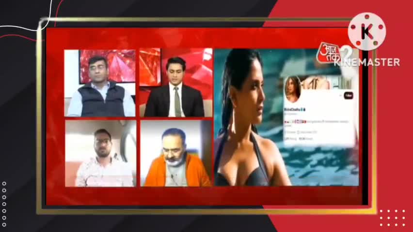 #richachaddha के सेना पर दिए विवादित बयान पर आज-तक चैनल पर हुई परिचर्चा के अंदर रखें बॉलीवुड के खिलाफ वक्तव्य ।