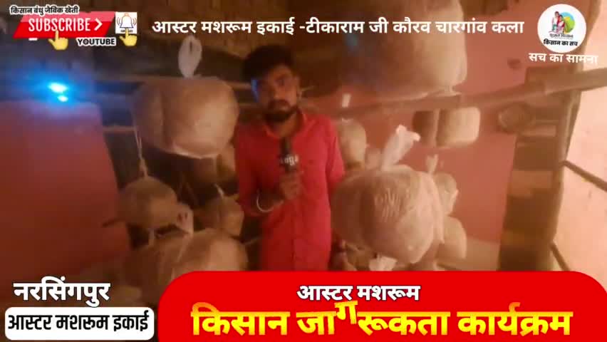 ऑस्टर मशरूम इकाई चारगांव कला टीकाराम जी कौरव "किसान जागरूकता कार्यक्रम"#kisaan_net
