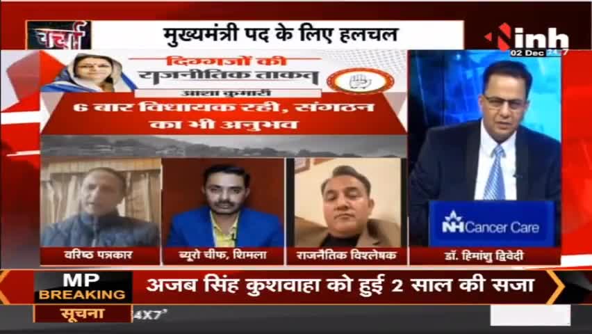 चर्चा | फैसले से पहले कुर्सी की जंग  Himachal Pradesh Assembly Election 2022 #HimachalElection2022  #BJP #Congress #AamAadmiParty