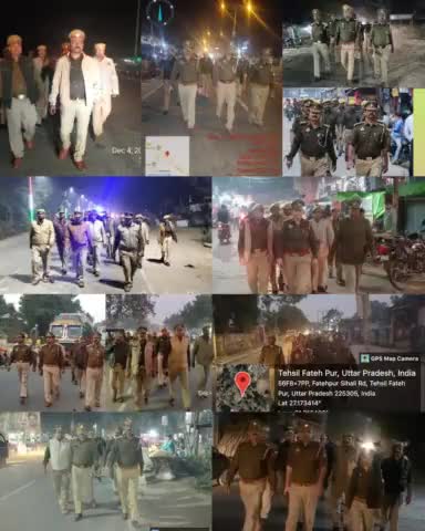 #जनपद_में_शांति_सुरक्षा व्यवस्था के दृष्टिगत #barabankipolice द्वारा पैदल गस्त कर सार्जिनिक प्रतिष्ठानों पर कड़ी सुरक्षा