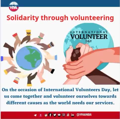 The United Nations established International Volunteer Day (IVD) on December 5th, as a day of global recognition for the strength and potential of volunteers, in 1985.
#follow4follow #viralpost #volunteer