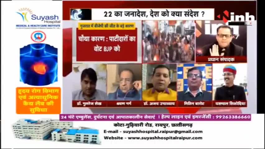 चर्चा : 22 का जनादेश, देश को क्या संदेश #GujaratElectionResult #himachalelectionResult #ElectionResults2022  #gujaratelection2022 #DrHimanshuDwivedi