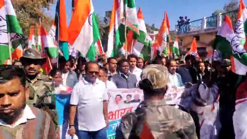 महुआडाँड़ में भब्य #भारतजोडोयात्रा