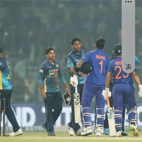 #team india won by 4 wkts #IND VS SL #ODI#2ND ODI KOLKATA#
IND WON SERIES 
15* VS SL#