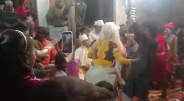 ##देवी जागरण में भगवान के सामने घिनहोनी 
हरकत