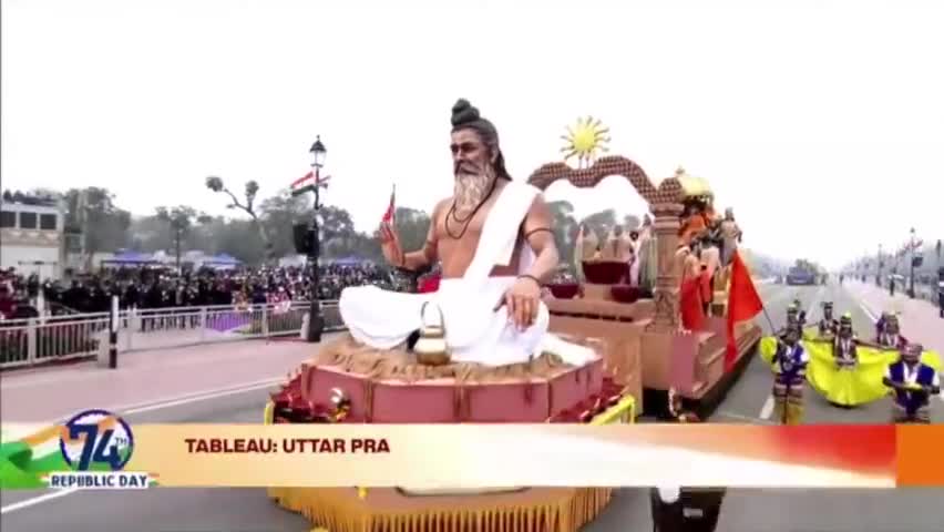 कर्मपथ पर #रामराज्य की तस्वीर।
#74_वें गणतंत्र दिवस की परेड में।