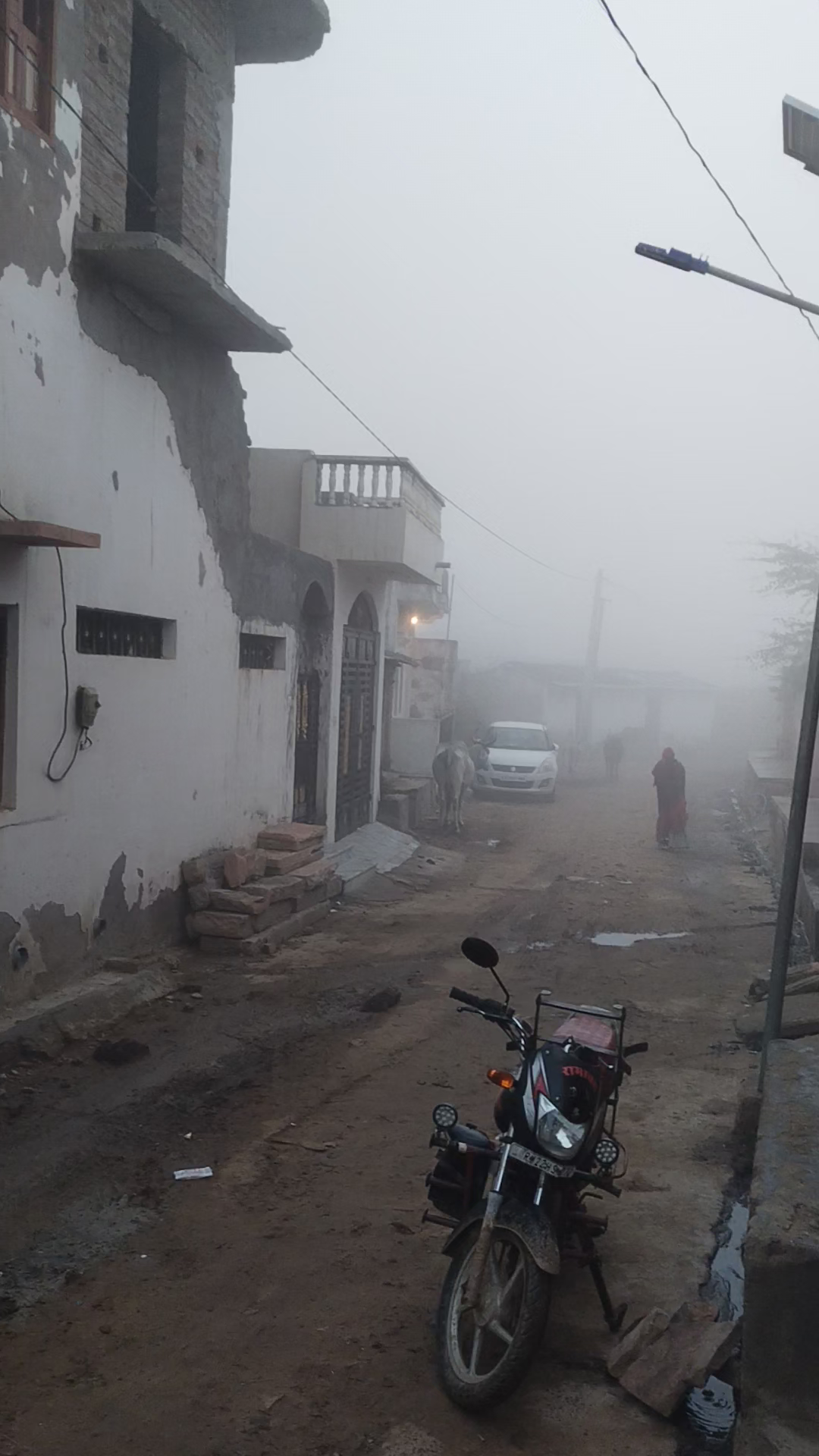 पाली जिले के‌  ग्राम पंचायत साकदडा में कोहरा छाया रहा #कोहरा