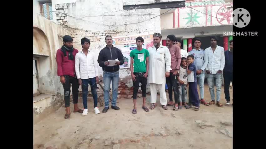 "हाथ से हाथ जोड़ो "यात्रा,#ब्लॉक नगर,##एडवोकेट अशोक कुमार शर्मा के पर्यवेक्षण में पहुंची ग्राम भूतका और सारंगपुर।