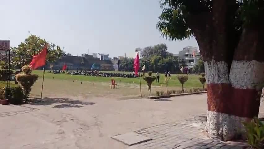 चौक स्थित कालीचरण पीजी कॉलेज में हो रहे 2 दिवसी खेल में काफी संख्या में बच्चों ने लिया भाग #lucknow #up #cm #dropnews