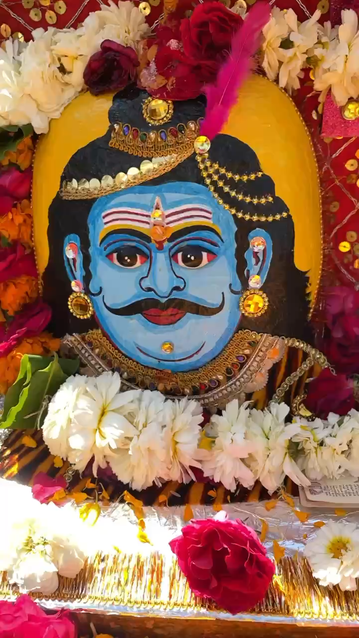 बड़गांव: शिवरात्रि के उपलक्ष्य में जय श्री कालिकल्याण शक्तिपीठ  से 14  उदयपुर मे श्री श्री १००८ राडा  जी बावजी को धराया गया महादेव  रुप  🚩॥॥ #udaipurwati