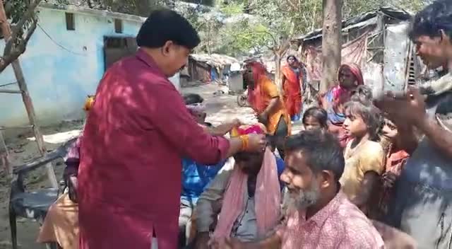 ##भाजपा प्रदेश #प्रवक्ता पैनलिस्ट एस.एन.सिंह ने #कुष्ट आश्रम में खेली #होली