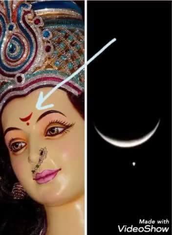 #jaymataji 🙏
आसमान में कल का दृश्य गजब का है🌙🌒
एक साथ चंद्रमा तारा दिख रहे।।🌑🌙🌚

बसंती नवरात्र का तीसरा दिन