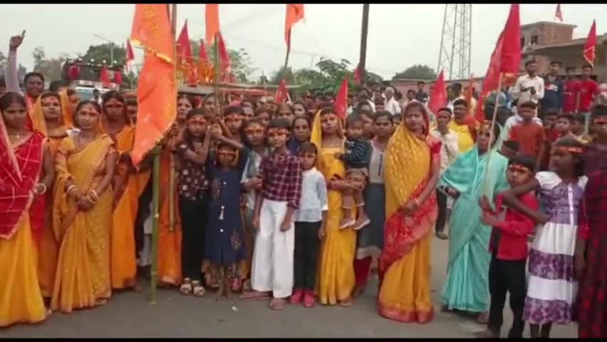गाण्डेय: प्रखंड के विभिन्न क्षेत्रों में रामनवमी का पर्व शांति व सौहार्दपूर्ण तरीके से हर्षोल्लास के साथ मनाया गया
