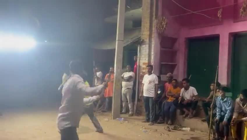 #ramnavmi2023 मैंने चकाई अखाडा में अपने साथियों के साथ लाठी खेली #manojpoddar