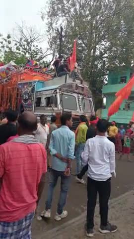 विराट शोभायात्रा विश्व हिंदू परिषद बजरंग दल नालंदा।  द्वारा निकाला गया #बिहार #nalandal #Bajrang dal #bihar