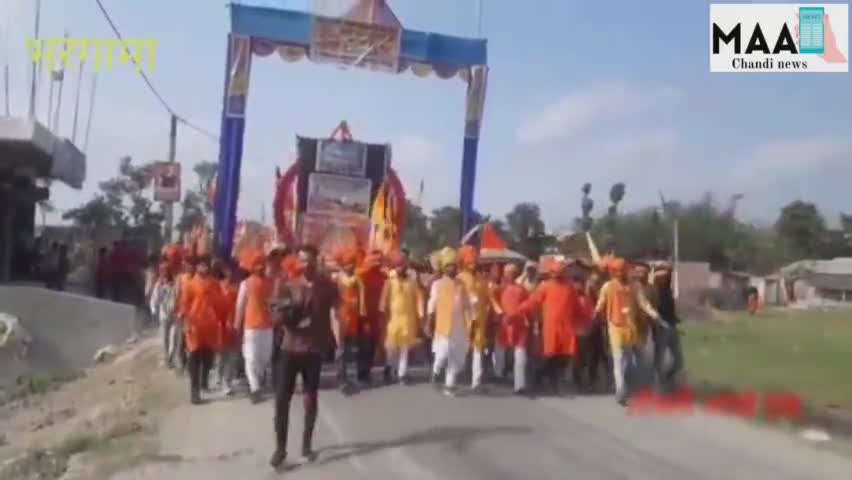 रामनवमी के शुभ अवसर पर भरगामा में निकला गया रेली , अररिया सांसद हुए शमिल #bhargama #ramnawami2023
