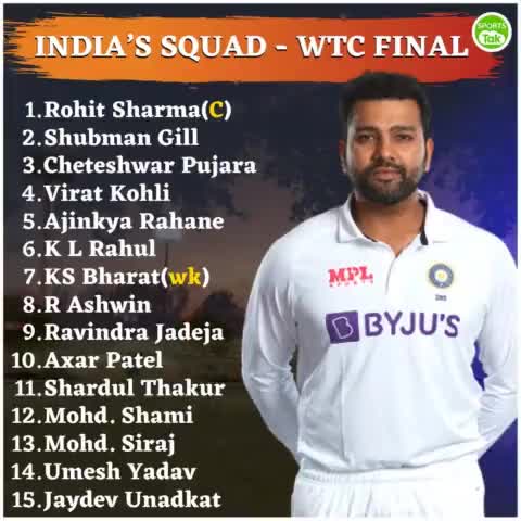 #team india for wtc final 2023#