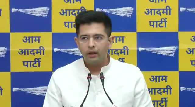aam aadami Party ke rajyasabha sansad ne Raghav Chadda kya kaha chauthi pass Raja Ko#chauthipass#newsreportar
