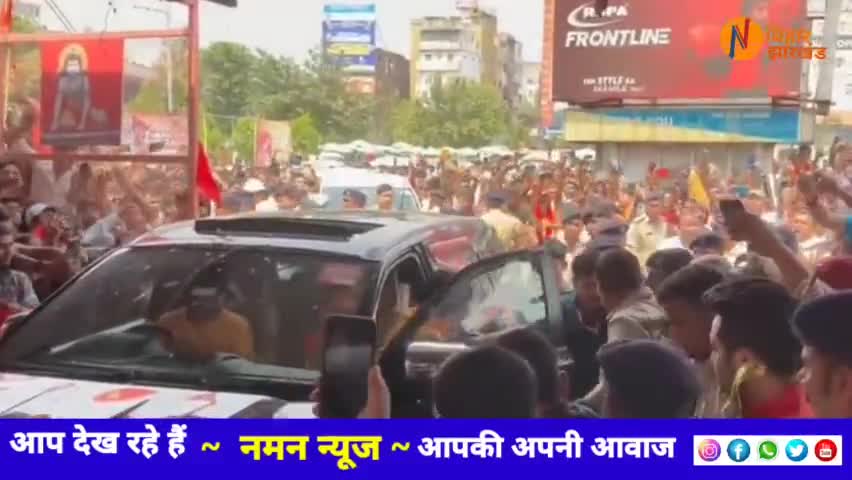 पटना ग्रामीण: बाबा बागेश्वर पहुंचे पटना के प्रसिद्ध हनुमान मंदिर, दर्शन को उमड़ा हजारों भक्तों का जनसैलाब.. #bageshwardhambalaji