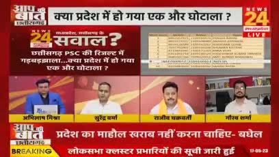 पीएससी भर्ती पर सवाल!

NEWS 24, "आप की बात" - 2

#PSC #पीएससी #PSCExam 
#ChhattisgarhNews #छत्तीसगढ़ #Chhattisgarh #chhat
