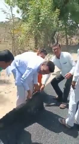 जिस किसी भी भाई को चलती फिरती ईमरजैन्सी सड़क चाहिए तो आज कल के सड़क बनाने वाले कुशल इंजीनियरों से संपर्क करें 🤣🤣

#video #viralpage #viral #viralvideo #viralpost #viralreels #viralshorts #funnyvideos #funnyreels