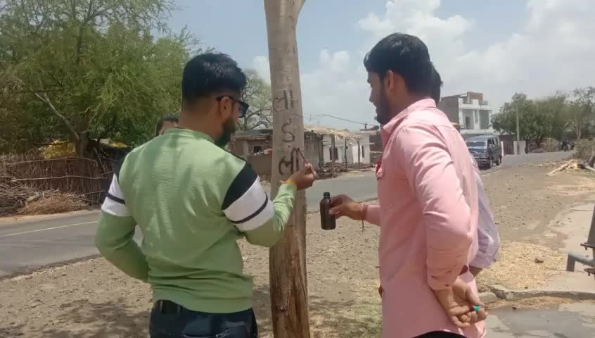 #पेड़ो पर लाडली बहना का सन्देश, पेड़ बचाओ