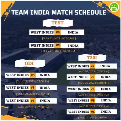 #ind vs wi schedule #12.07.2023#