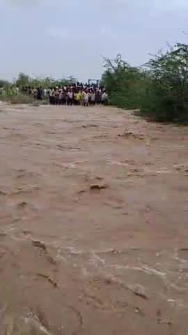 बागौड़ा: गाव‌ दामण जवाई नदी उफान पर #नदी#बागोडा