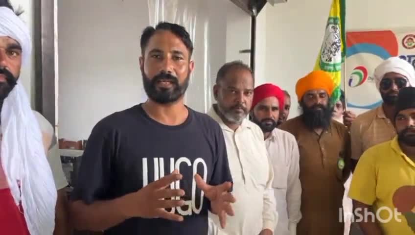 जाखल: भारतीय किसान यूनियन एकता उगराह ने फसलों की गिरदावरी व घग्गर में आए कटाव को बंद करने हेतु नायब तहसीलदार को सौंपा ज्ञापन
