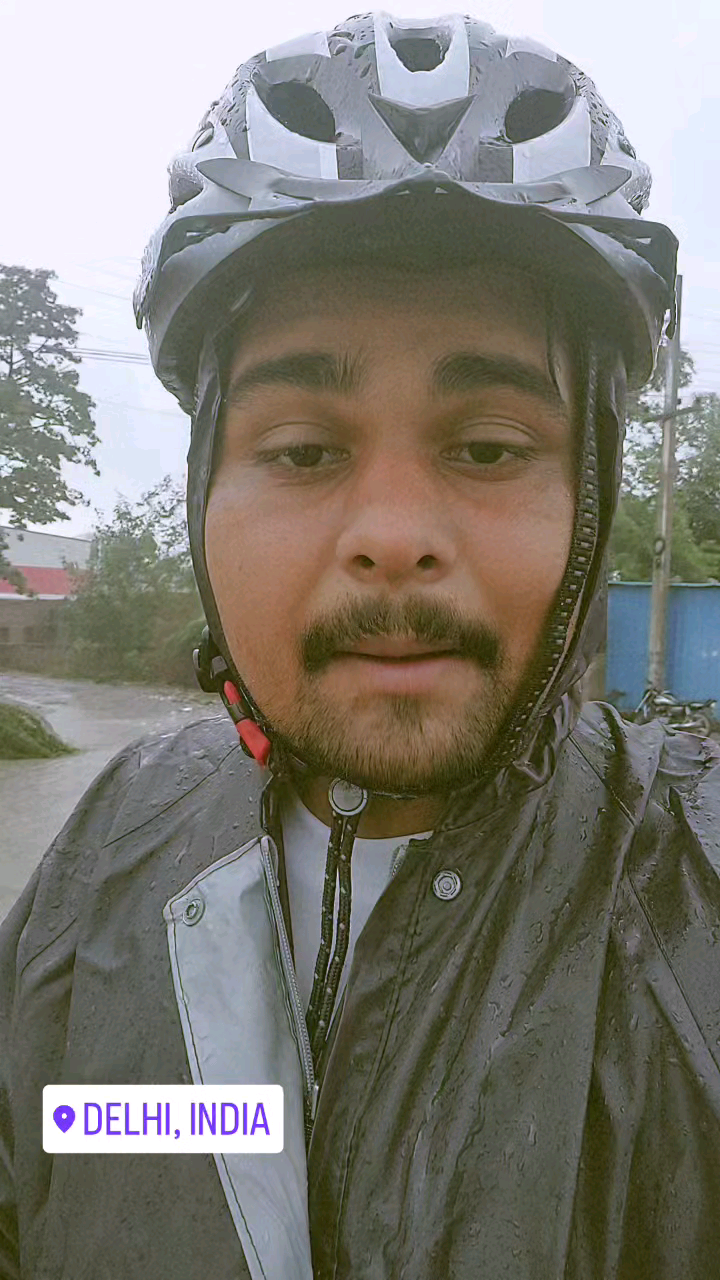 दिल्ली के आसपास के छेत्र भारी बारिश All India travel by cycle from Katni M.P♥️🚲
 #reels #instagood #instadaily