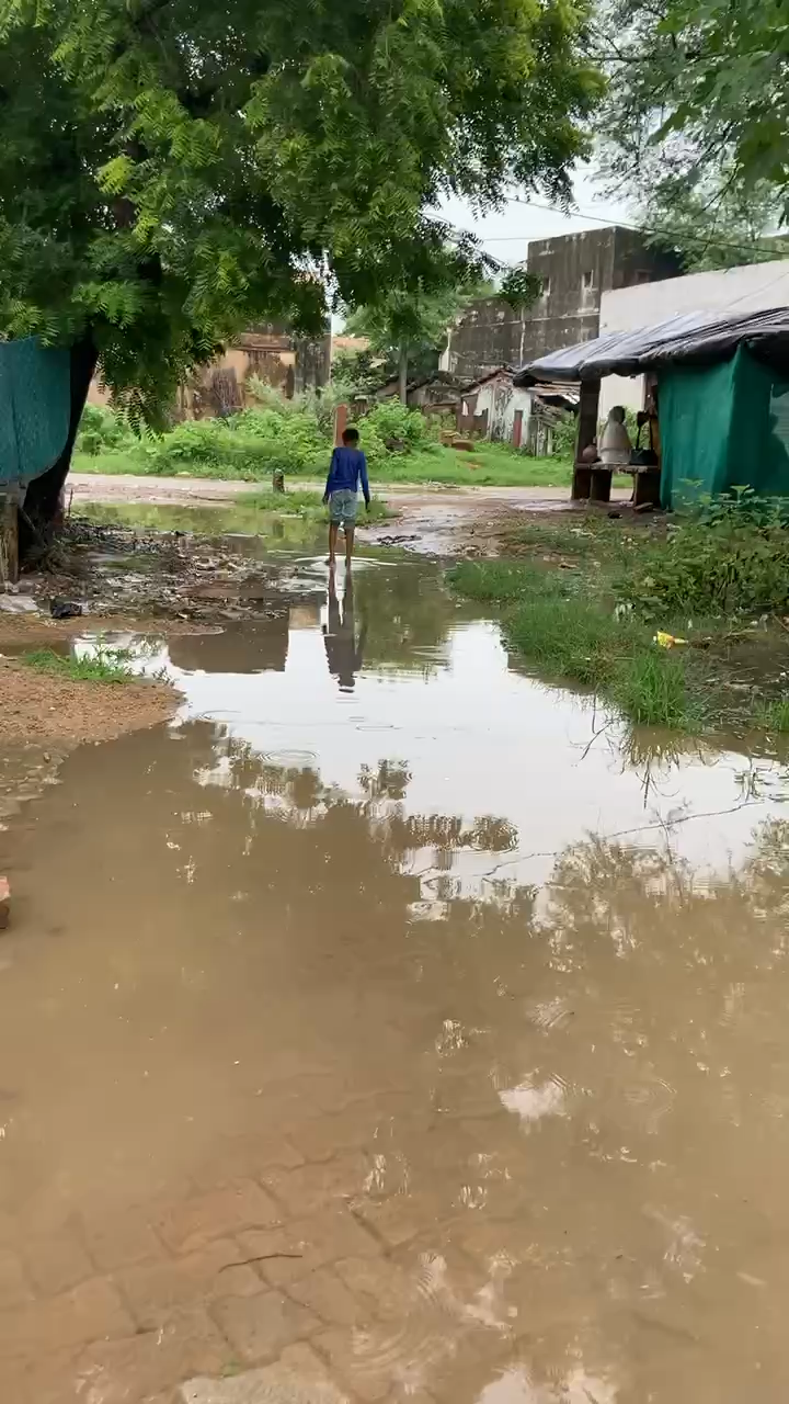 हिण्डौन: हिन्डोन के पास गाँव झारेड़ा में भारी बारिश से  सड़क कि बुरी हालत हो चुकी है घरों में पानी भरा
#bharoshilaljatav
#road
#jhareda
#hindauncity